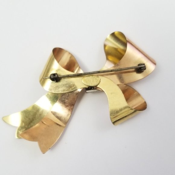 Taylord Rhinestone Bow Brooch - Picture 3 of 4
